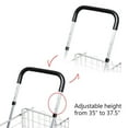 thumbnail image 5 of YYAo Grocery Shopping Cart, Utility Cart, Trolley Cart, Folding Shopping Basket Rolling Trolley with Adjustable Handle-Silver, 5 of 8