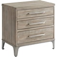 thumbnail image 1 of Riverside Furniture Intrigue Bois Table de Chevet 3 Tiroirs en Brun Noisetier, 1 of 6