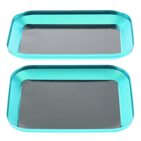 Hemoton 2pcs Magnetic Auto Repair Tool Tray Magnetic Tray for Screws Small Parts Tray Magnetic Tool Tray Mechanic Parts Organizer Garage Screw Organizer Tray
