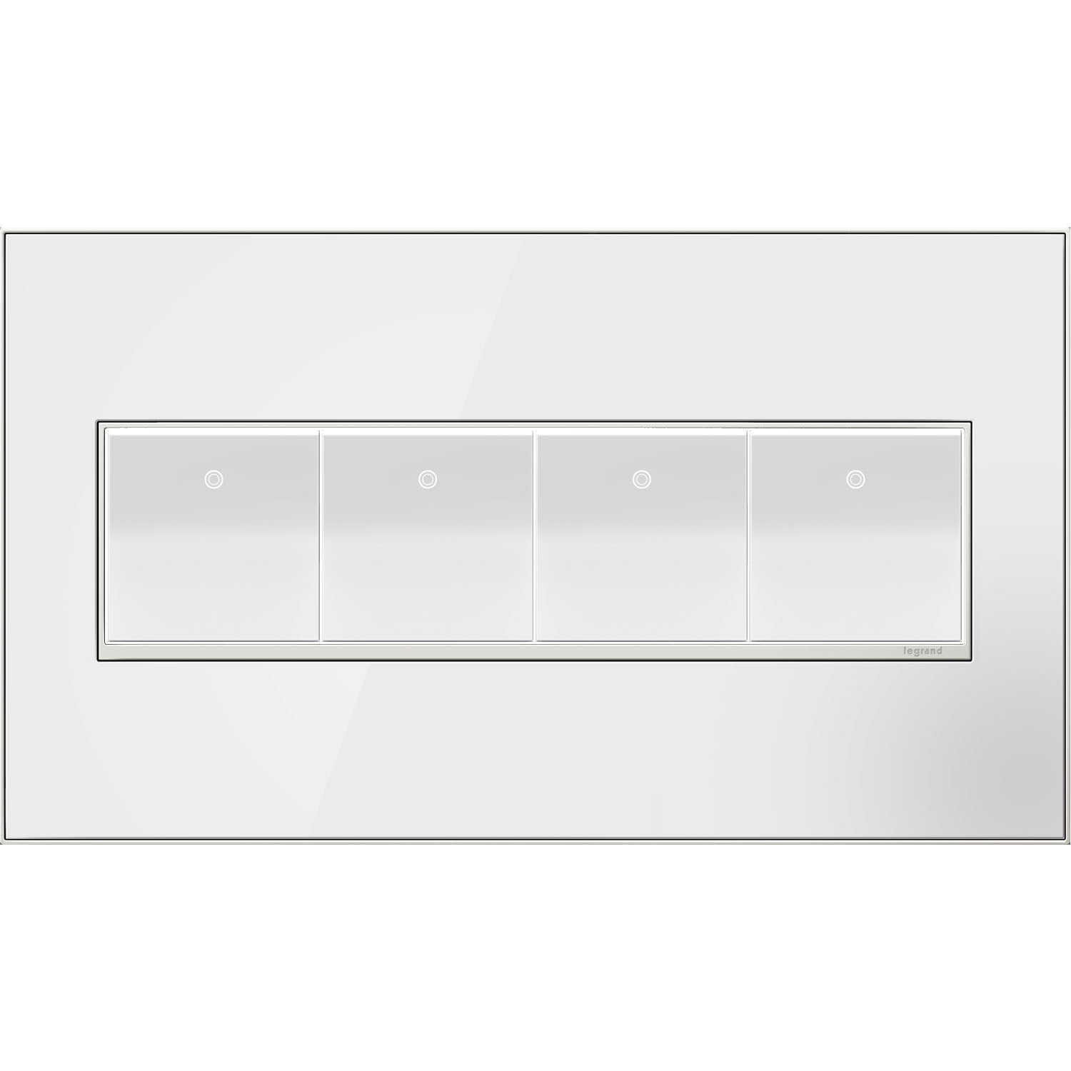 Legrand AWM4GSL4 Adorne Real Materials 4-Gang Light Switch / Outlet Cover Wall Plate -