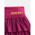 thumbnail image 2 of Minnie Mouse Girls' Varsity Stripe Tiered Ruffle Skort, Sizes 4-16, 2 of 3