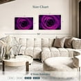 thumbnail image 4 of Elephant Stock Dewy Purple Rose Wall Art - Horizontal Canvas Wall Art - Living Room Wall Decor - Gothic Canvas - Purple And Black Decor - 36" x 24", 4 of 8