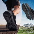 thumbnail image 5 of Sosenfer Men's Extra Wide Slip On Sneakers – Hands-Free Breathable Walking Shoes for Wide Feet, Non-Slip Hiking Outdoor Sports Shoes, 5 of 7