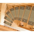 thumbnail image 4 of StepBasic Non-Slip Mat Rubber Backed Slip Resistant Anti Bacterial Stair Treads Gripper Mats Set of 7 - Brown Diamond ( 8.5" x 26" ), 4 of 6