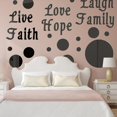 thumbnail image 3 of Autocollant Mural Cercle Solide Amour Vie Rire Rouge, 3 of 5