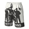 thumbnail image 4 of Susaid Veterans Day Print Men's Swim Trunks Hawaiian Bathing Mesh Lining Suit Swimsuits Beach Shorts with Pockets-Small, 4 of 6
