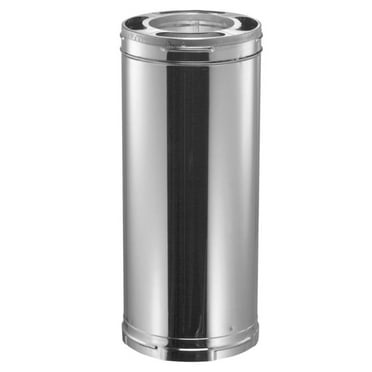 DuraVent DuraPlus Galvanized Steel Triple Wall Wood Burning Stove Pipe