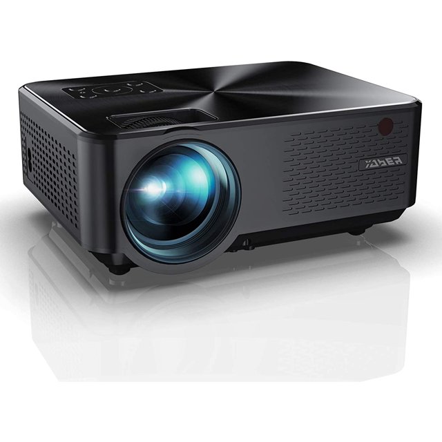 YABER Y60 Mini Video Projector Portable 6000L 1080P and 258" Display Supported, Projector Portable with 80,000 Hours LED Lamp Life,