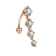 thumbnail image 2 of 14pcs 14G Belly Button Rings Stainless Steel 14G Belly Button 10mm Kit for Teen Girls Women Rose Gold, 2 of 9