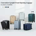 thumbnail image 5 of Hanke Expandable Carry On Luggage Travel Suitcase, Smoke White, 5 of 9