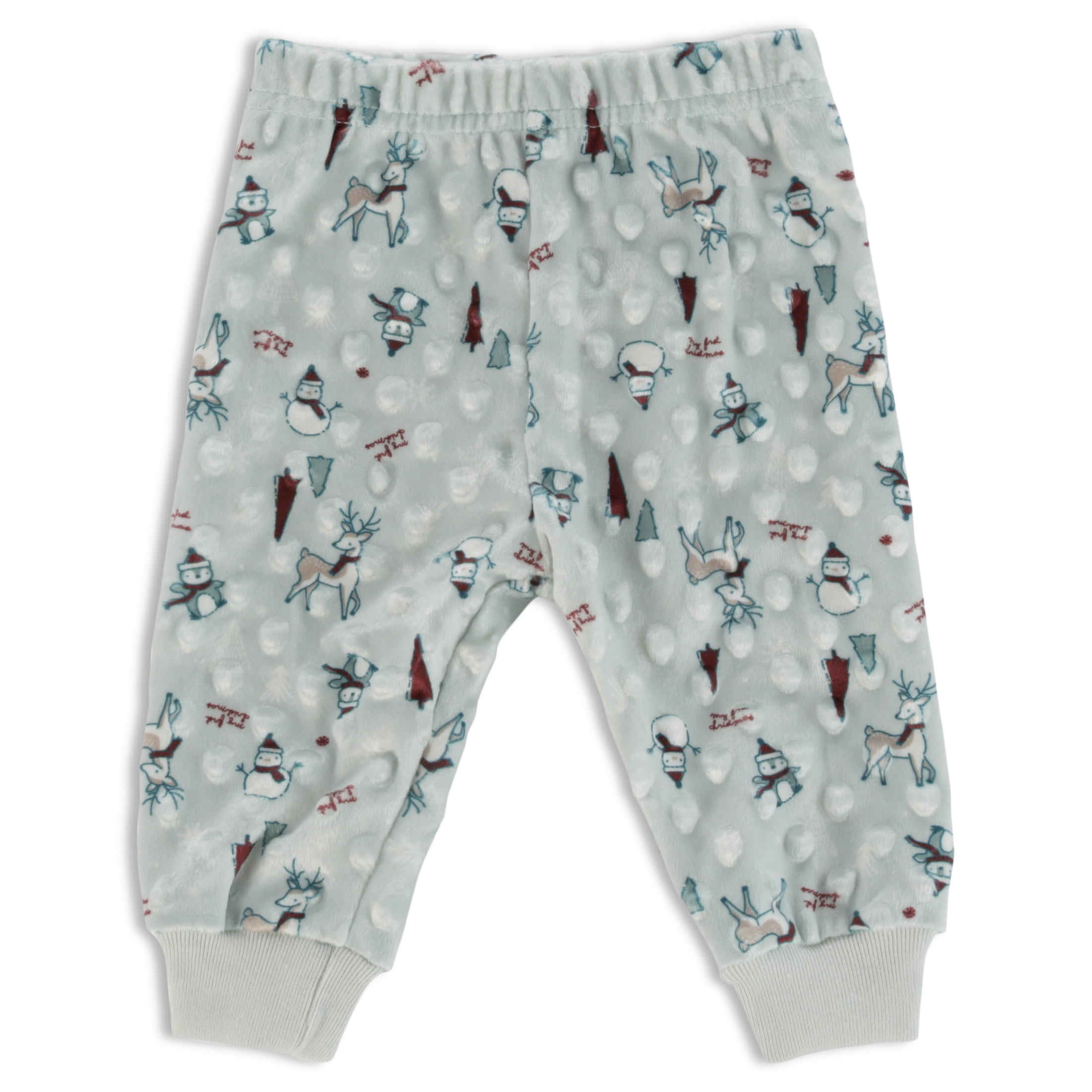Kyle & Deena Baby Boy 3 PC Popcorn & Thermal Jogger Set, Sizes Newborn-9 Months