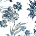 thumbnail image 3 of Grey, Jace 15x15 Black Modern Framed Museum Art Print Titled - Vic Floral Indigo Mate, 3 of 5