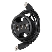 NFTIGB JK38h USB 2.0 Hub 3-Port Desktop Round Shape Docking Station (3.54 inches / 9 cm)