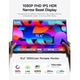 thumbnail image 4 of c-force Portable Monitor, 15.6" Ultra Slim Portable Laptop Monitor FHD 1080P External Display with Dual Speakers Second Screen for Laptop Mac PC Phone Xbox PS4 PS5 Switch, 4 of 4