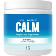 Natural Vitality CALM, Magnesium Powder Supplement, for Stress Relief, Unflavored, 8 oz