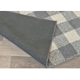thumbnail image 4 of Garland Rug Country Living Buffalo Plaid Polypropylene Cinder/Ivory Indoor/Outdoor Area Rug, 5' x 7', 4 of 7