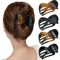 4pcs Hair Clips Large Women Claw Clips for Thick Hair Anti-Slip Hair Clamp Jaw Clips Strong Hold Big Hair Gripper French Design Hair Accessories for Women Girls
