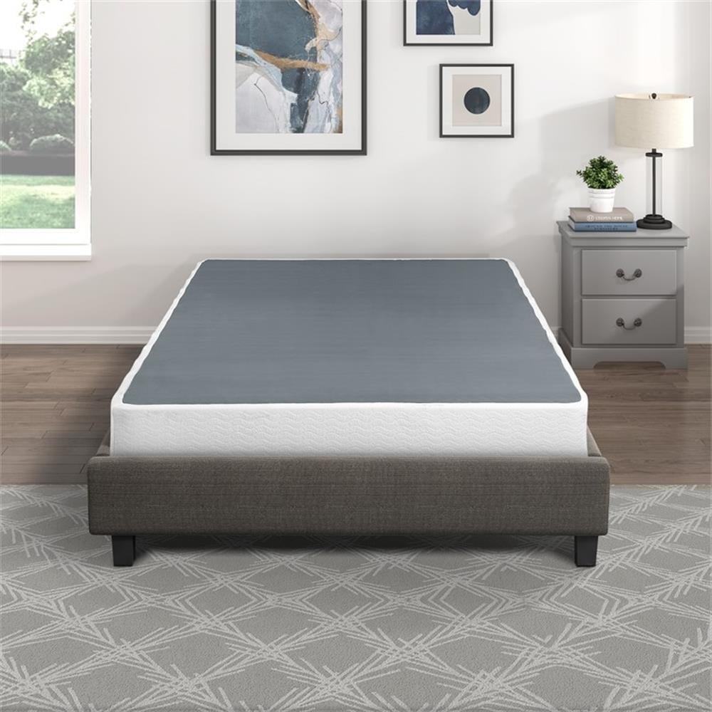 Lexicon Perrin Eastern King Size Mattress Foundation in White