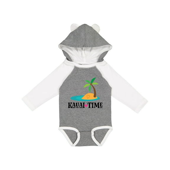Inktastic Kauai Time Hawaii Island Boys or Girls Long Sleeve Baby Bodysuit