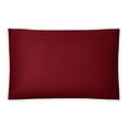 thumbnail image 4 of Mainstays, 300 Thread Count, Cotton Blend, Percale, Easy Care, Adult / Teen, Sheet set, Merlot, King, 4 of 6