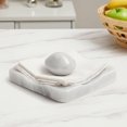 thumbnail image 6 of Elborse White Weighted Napkin Holder for Cocktail Napkins, Handcrafted Marble Dispenser for Kitchen Counter, Dining Table, or Coffee Table Décor, 6 of 7