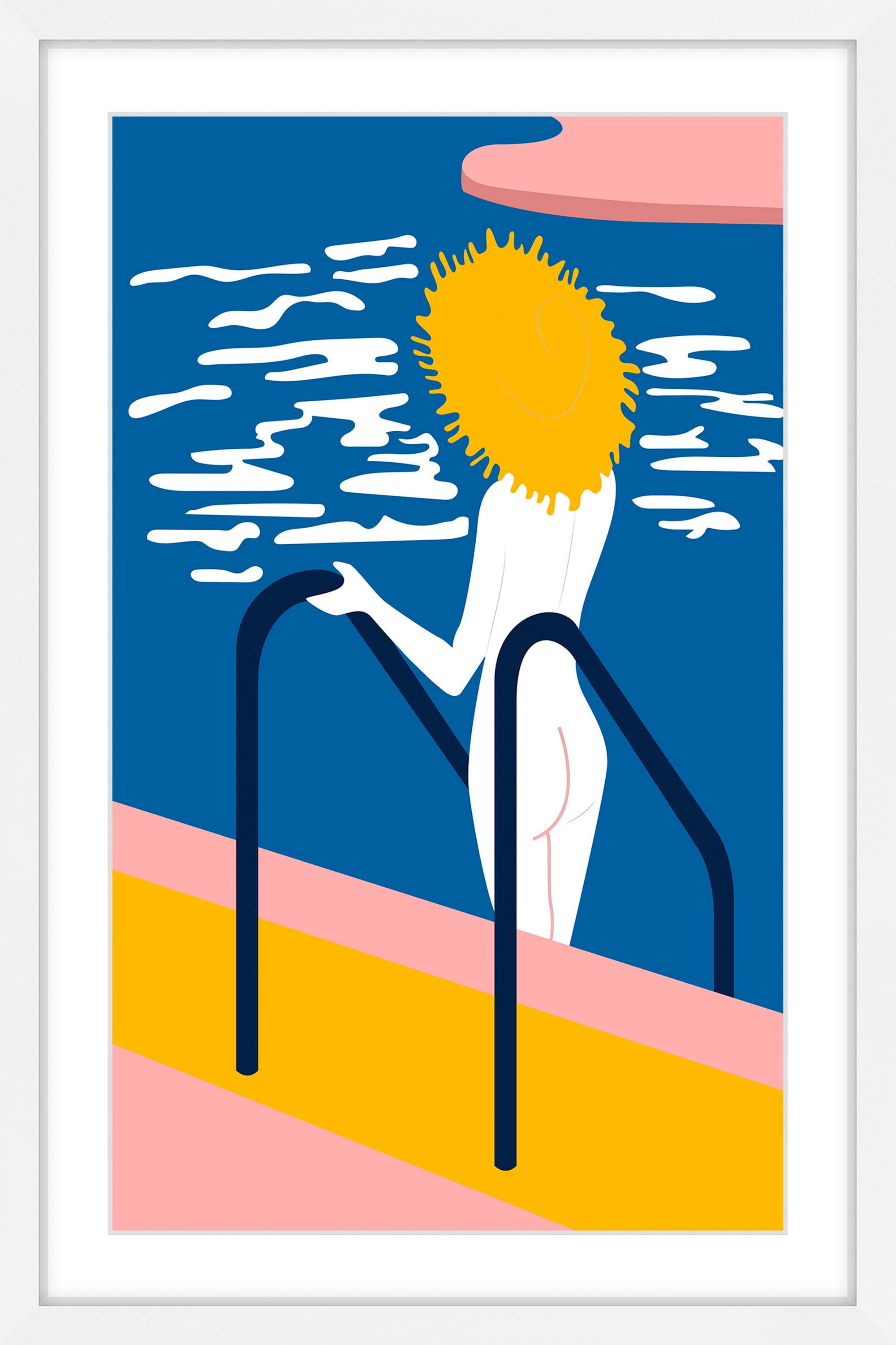Sea Freedom Framed Painting Art Print
