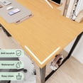 thumbnail image 2 of MAYEERTY 63 Inch Writing Desk with Fabric Drawers & Storage Bag, Modern Home Office Desk,Oak, 2 of 7