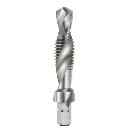 

Uxcell Combination Drill and Tap Bit Metric M10 x 1.5 Thread 1/4 Hex Shank Machine Tapping Threading Screw Taps