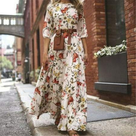 The Noble Collection Women Summer Flower Boho Long Malta Ubuy