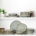 thumbnail image 2 of AmorArc Ceramic Plates Set of 6, 8.5 Inch Handmade Reactive Glaze Stoneware Plates set for Dessert, Salad, Appetizer, Dinner, Microwave & Dishwasher Safe, Scratch Resistant-Green Wheat, 2 of 9