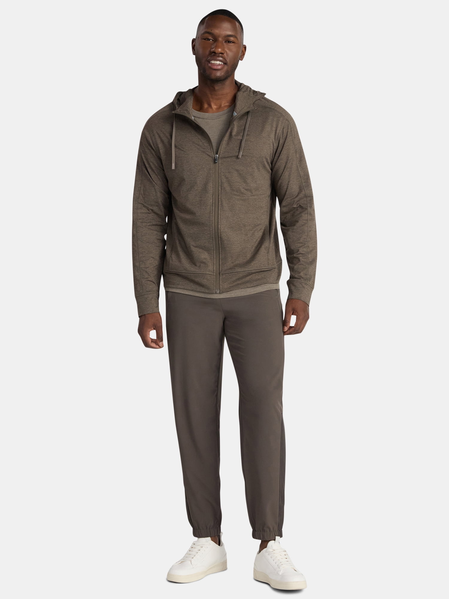 Athletic Works Men's and Big Men's ButterCore Soft Full Zip Hoodie, Sizes S-3XL