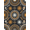 Black, Pattern 12, variant on ODIKA 4' x 6' Machine Washable Non-Slip Area Rug, geometric geometric High Traffic Rug, Black, 1140839