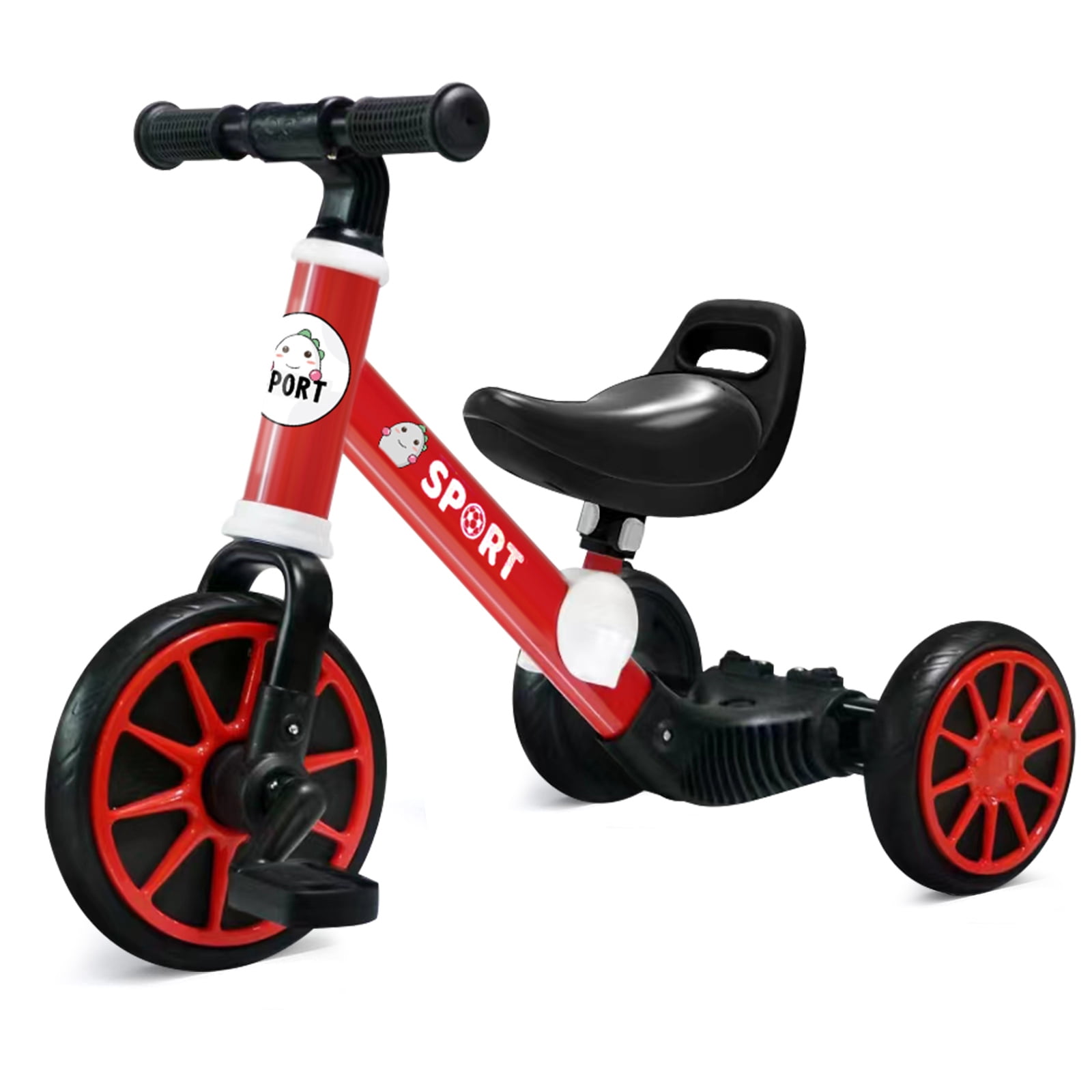 3 in 1 Toddler Tricycles, Baby Balance Bike for 1,2,3 Year Olds