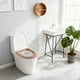 thumbnail image 5 of Cojín de franela gruesa de visón para inodoro | Suave, cálido, lavable y con cremallera | Cojín de baño reutilizable y cómodo para el inodoro | Beige, gris y café, 5 of 6