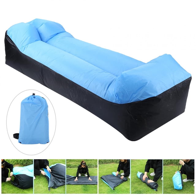 Outdoor Sleeping Bag, Durable Ultralight Inflatable Sofa, for Beach Camping Air Bed
