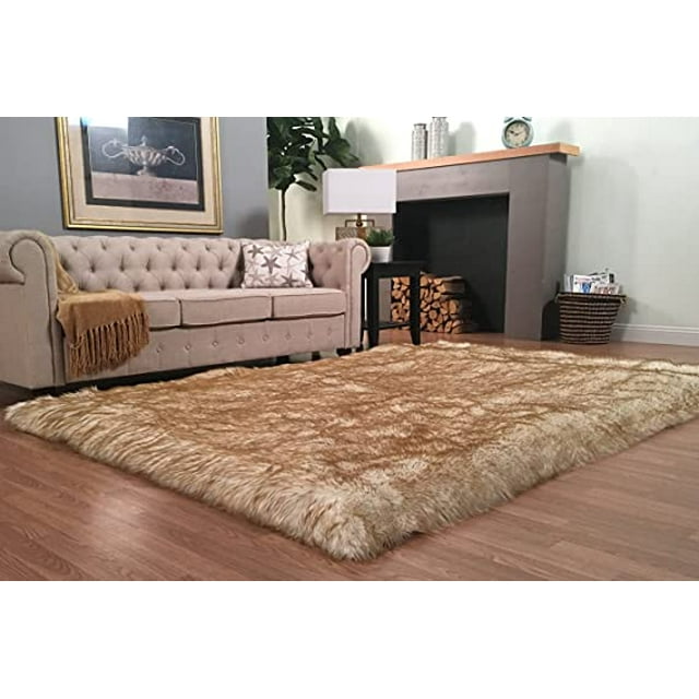 LAMBZY '' Lena Collection '' Faux Sheepskin Super Soft Hypoallergenic