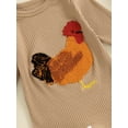 thumbnail image 7 of Suealasg Baby Boy Girls Farm Clothes Western Country Rooster Print Romper 3 6 9 12 Months Newborn Long Sleeves Round Neck Full Length Jumpsuit, 7 of 7