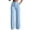 Blue#women wide leg work pants, variant on Wide Leg Dress Pants for Women Stretchy Pleated Business Office Work Slacks Straight Leg High Waisted Trousers Navy,S