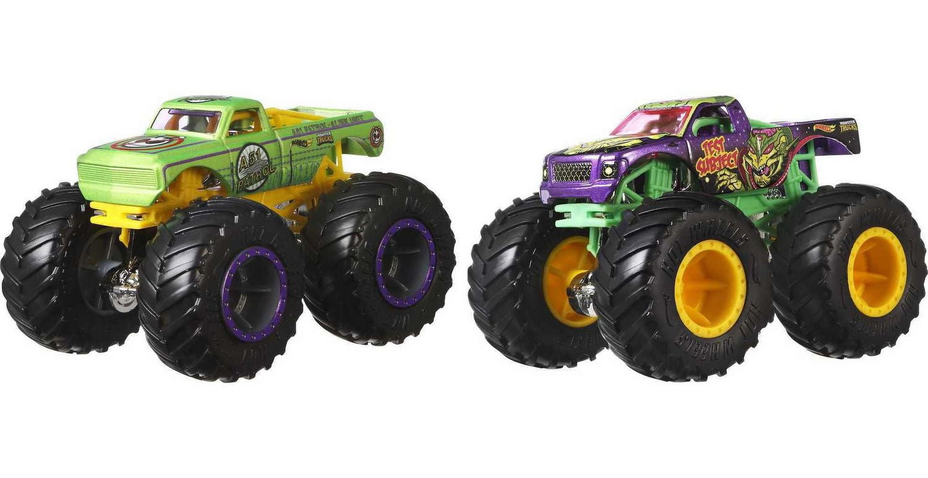 Hot Wheels Monster Trucks Demolition Doubles, Set of 2 Toy Trucks (Styles May Vary), Ages 3-7