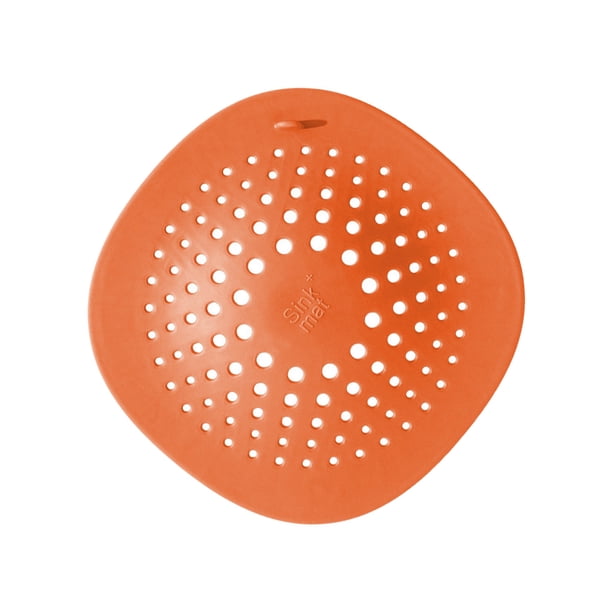 Bewildely Tapa de desagüe para el suelo del hogar, tapón para el pelo de la cocina, colador del fregadero, filtro de repuesto reutilizable, Organizadores de utensilios de cocina Naranja