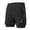 Noir, variante sur Shorts de Course 2-en-1 pour Hommes avec Poches à Glissière, Séchage Rapide, Shorts d'Exercice pour l'Entraînement au Gym