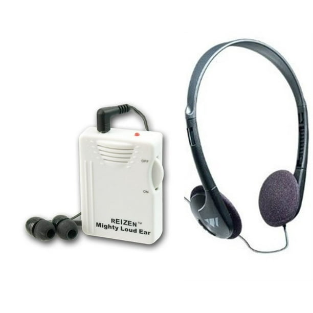 Reizen Mighty Loud Ear 120dB Personal Sound Hearing Amplifier with