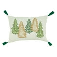 thumbnail image 3 of Saro Lifestyle Christmas Trees Design Down Filled Throw Pillow, 3 of 3