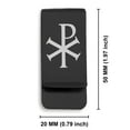 thumbnail image 2 of Stainless Steel Religious Chi Rho Classic Slim Money Clip Credit Card Holder, 2 of 2