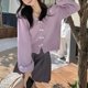 thumbnail image 4 of Suéter nuevo de diseño de otoño e invierno para mujer, cárdigan de punto con botones y lazo para exterior, holgado, ajustado, estilo coreano, 4 of 5