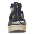 thumbnail image 2 of Womens MICHAEL Michael Kors Damita Wedge Espadrille Sandals - Navy, 2 of 7