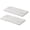 White, variant on Pair Of Contemporary Natural Water Absorbing Stone Trays Bathroom Shelf Grip Base For Liquid Soap Cosmetics