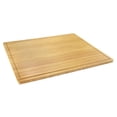thumbnail image 4 of BambooMN Bamboo Burner Cover Cutting Board, 3-Ply, Extra Large, 30" x 24" x 0.75" - Grooved/Flat with Chef's Knife Combo, 4 of 7