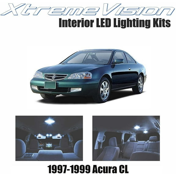 XtremeVision LED for Acura CL 1997-1999 9 Pieces Cool White Premium Interior LED Kit Package   Installation Tool