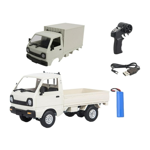 Coche de Control Remoto 1/16 Sunnimix D12 Mini RC Car Camioneta RC Blanco